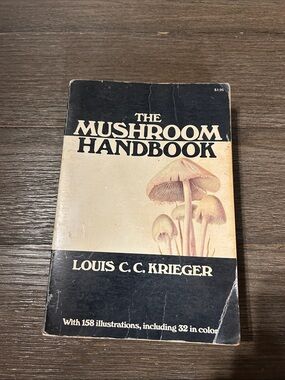 Vintage The Mushroom Handbook Louis C C Krieger Dover Edition 1967